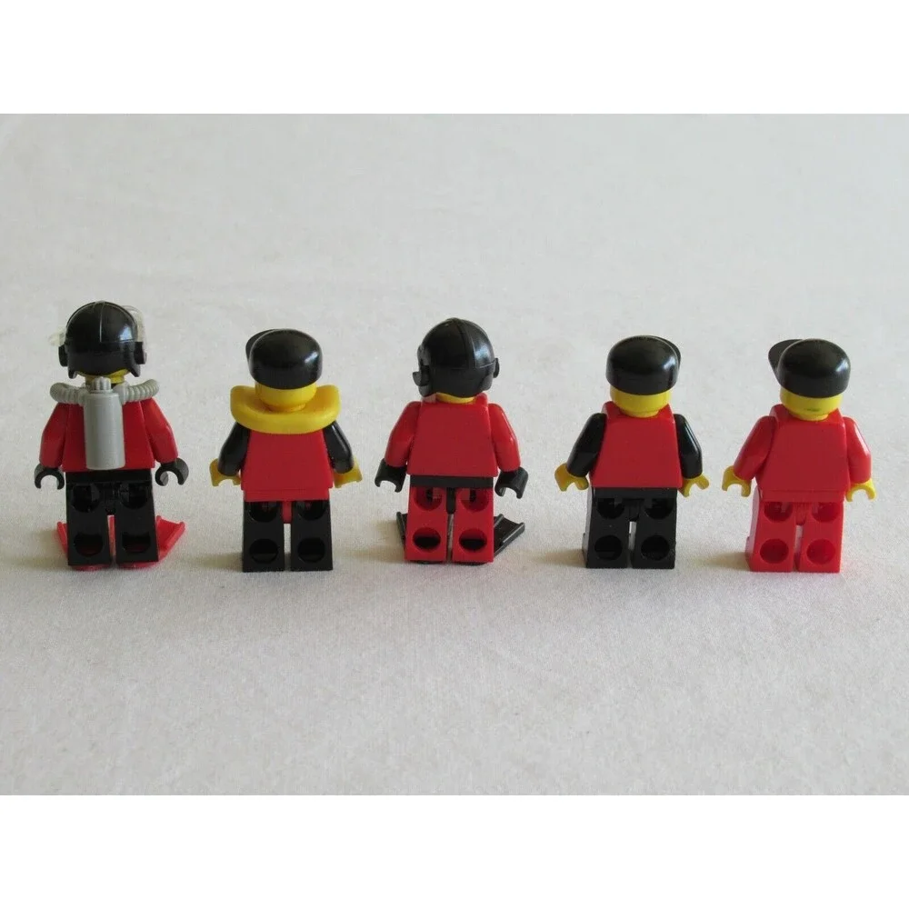 LEGO Vintage Minifigure Lot of 5 Scuba Divers Vintage 6441 Flippers Life Vest
